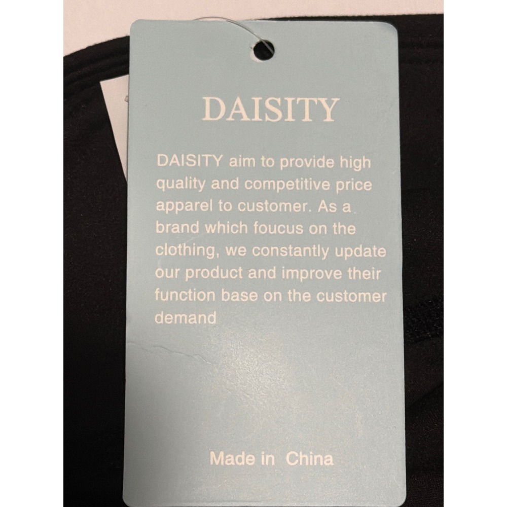 Daisity Womens High Waisted Biker Shorts Black Athletic Yoga Spandex Pockets M‎ - Picture 8 of 8